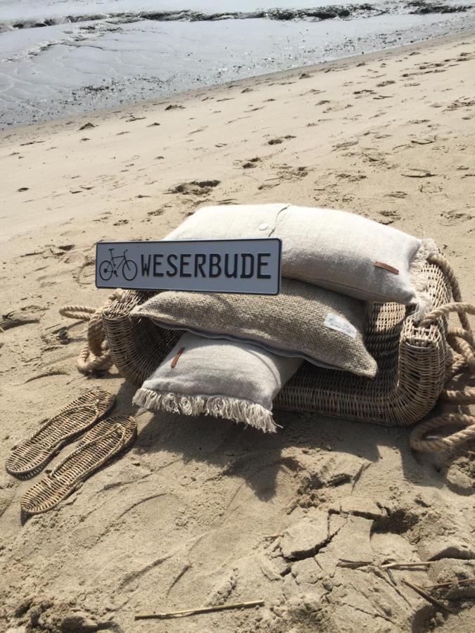 Moin !Die Weserbude Nordenham Exterior foto